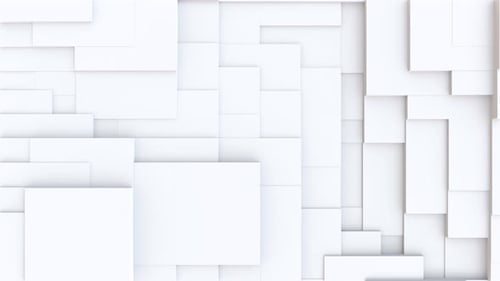Abstract Random Moving White Squares Background in a Seamless Loop