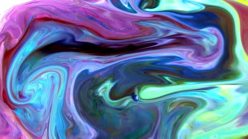 Colorful Abstract Swirls of Fluid Motion