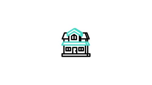 Animiertes Haus-Symbol