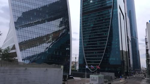 Moscow High Rise Buildings In The City Center