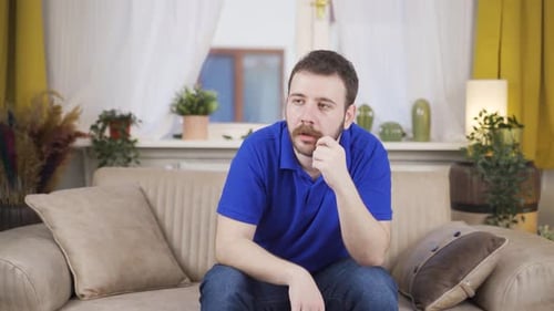 Nachdenklicher Mann.
