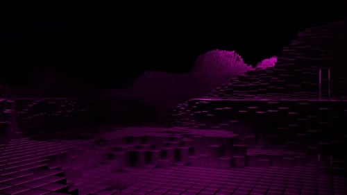 3d Mountains of Pixels