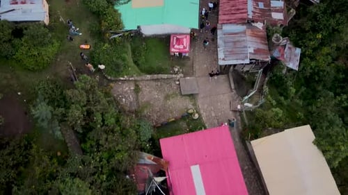 Beautiful view of Cerro de Monserrate in Bogota, Colombia