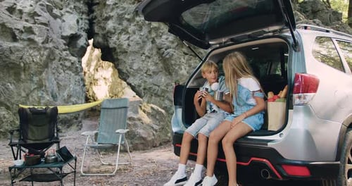 Kids Camping Adventure in Nature