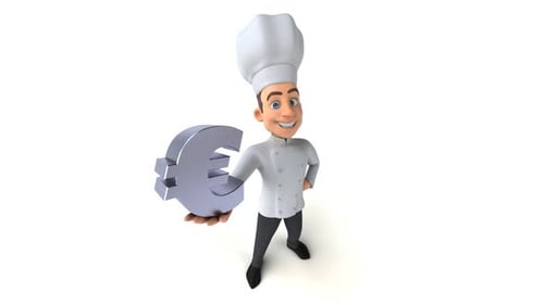 Fun 3D cartoon chef