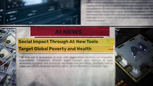 AI News Dynamic Newspaper Headline Reveal