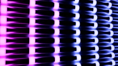 Abstract Neon Glowing Lines Background Loop