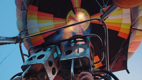 Hot Air Balloon Flame Bursts