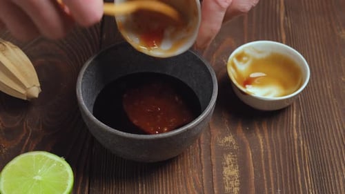 Preparing Delicious Homemade Sauce with Lime