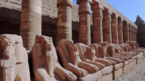 The Ancient Ruins Of The Karnak Temple