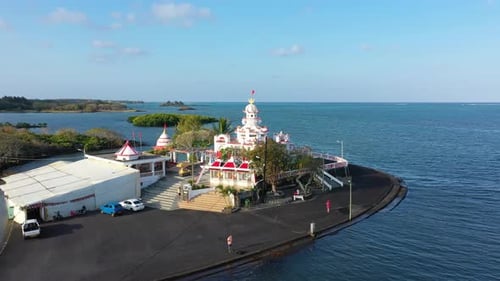 Sagar Shiv Mandir Hindu Temple on Mauritius Island. Mauritius, the Sagar Shiv Mandir hindu temple st