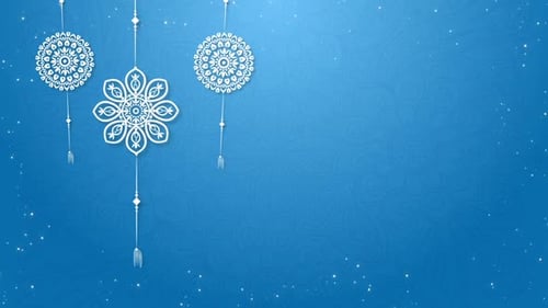 Elegant Ramadan Eid Background Loop with Intricate Mandala Ornaments