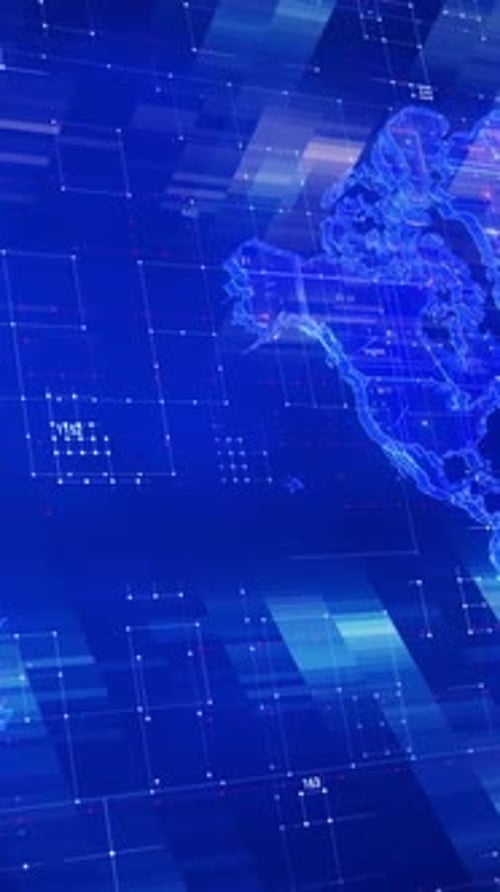 Vertical Video Dynamic CG Animation Map