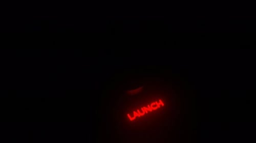 Glowing 3d Launch Button