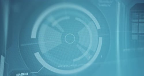 Futuristic Digital HUD Circle Interface Element Animation