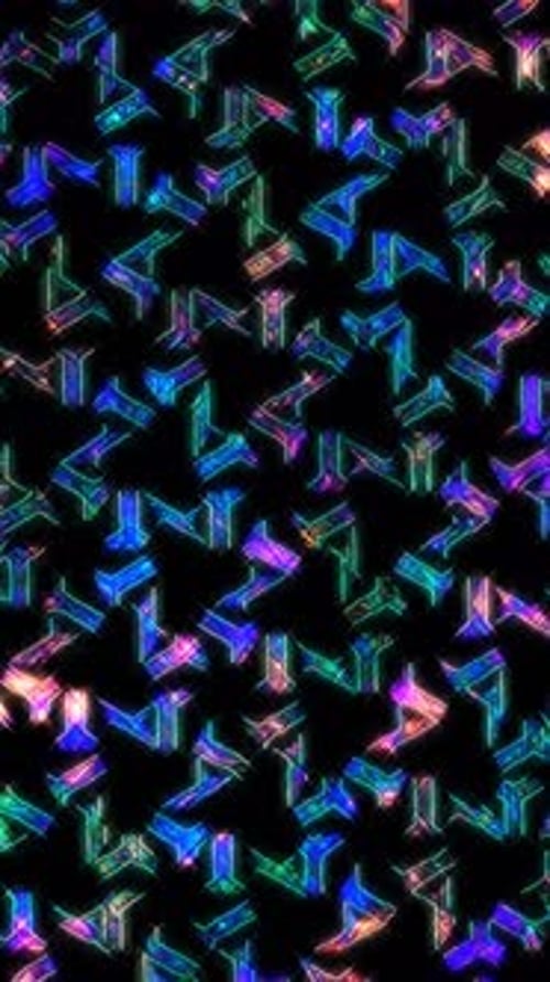 Colorful Dynamic Neon Geometric Pattern Background