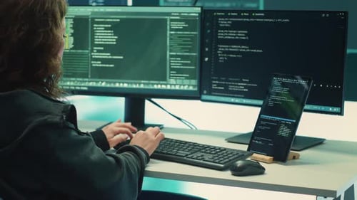 Typing at Computer with Multiple Monitors