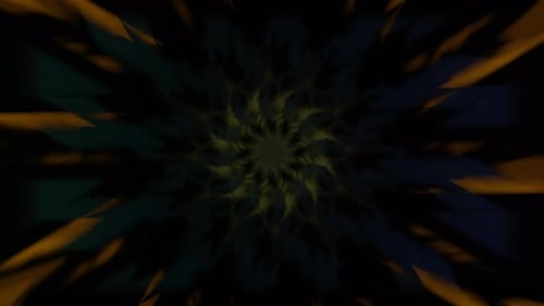 Strobe Neon Trippy Pattern Animation Visual 3D Mandala Spiritual Tunnel with Sacred Geometry Light