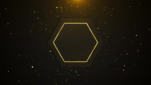 3D Luxury Particles Streaks Flow Golden Glitter Light Circle Trail Sparkling Particle Stripes