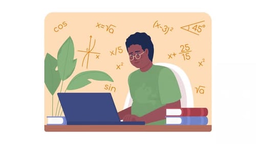 Estudio animado de matemáticas aisladas