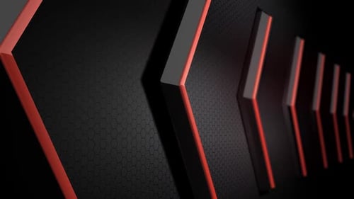 Dynamic dark background with glowing orange arrows moving forward