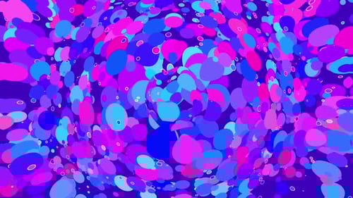 Vibrant Abstract Fluid Morphing Shapes Dynamic Background Loop