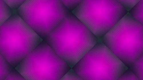 Purple Geometric Hexagon Pattern Loop Background