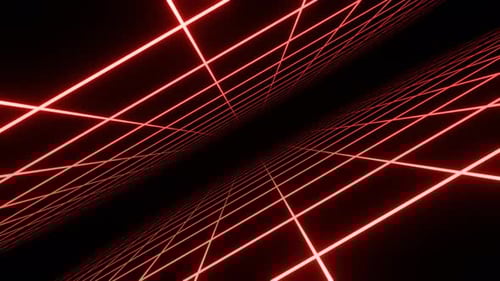 Red Infinite Neon Grid Zone Background Vj Loop In 4K