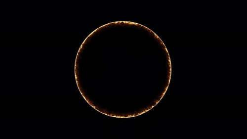 Abstract circle ring animation. electricity background