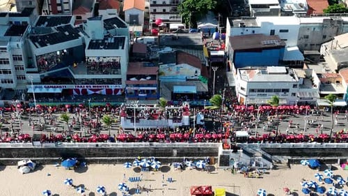 Festa de
carnaval em Salvador, na Bahia, Brasil. Paisagem de viagens.