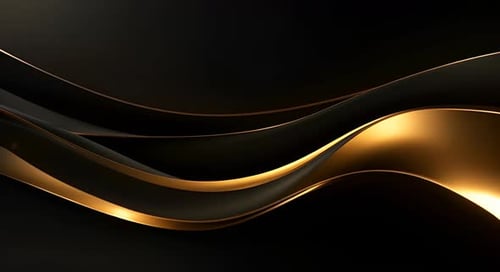 Black luxury corporate background with golden lines