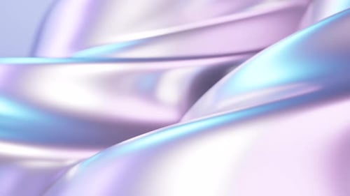 Abstrakte Wellenschleifenanimation. 3D-gerenderter Hintergrund, fließende, verdrehte Formen