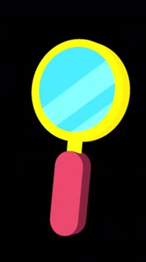 Modern Magnifying Glass Icon Animation for Search