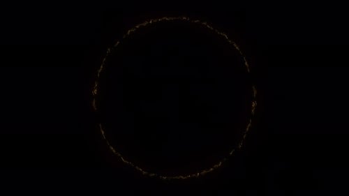 Abstract Energetic Glowing Ring Reveal