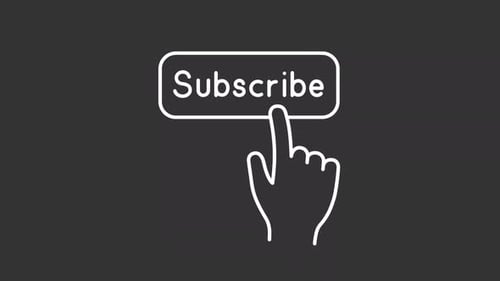 Animated Subscribe Button and Bell Notification Click