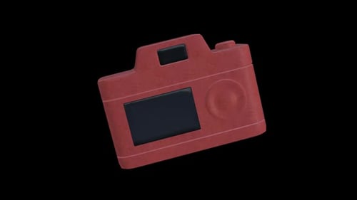 Kamera 3D Modell Icon V4