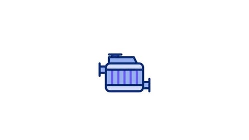 Animiertes Kühlersymbol
