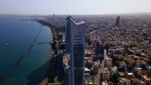 Evening sunset over Limassol, Cyprus