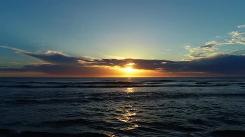 Sunrise in Atlantic Ocean.
Phantom 4 pro plus.