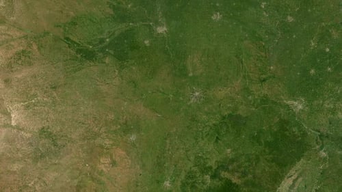 Zoom-Karte von Topeka City - Vereinigte Staaten