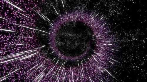 Fashion Purple Particles Background