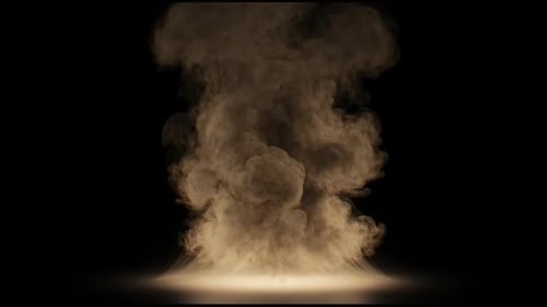Rising Smoke Column