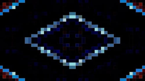 Dynamic Colorful Pixel Pattern Expanding Loop Background