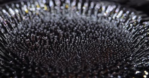 Magnetic Fluid Ferrofluid Black Liquid Surface Abstract Background