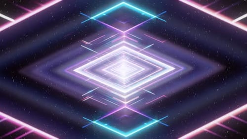 Renderização 3D vj loop, fundo futurista sem fim