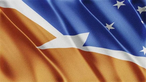 Flag Of Tierra Del Fuego Province Argentina