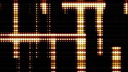 Futuristic Golden Dot Grid Loop Background