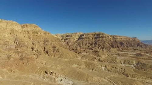 Dry desert landscape, Aerial view