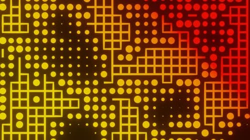 Yellow To Red Fun Motion Background Loop Animation In 4K