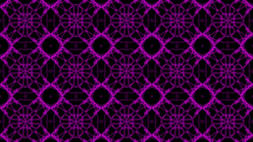 Abstract Modern Kaleidoscope Background Golden Loop V5